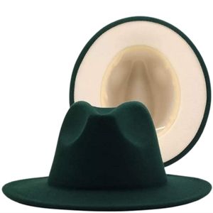 EverGreen & Cream Bottom Fedora Hat